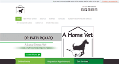 Desktop Screenshot of ahomevet.com